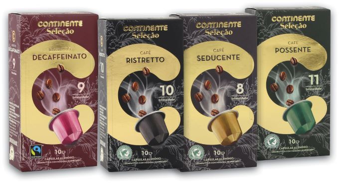 Cápsulas de alumínio café Continente