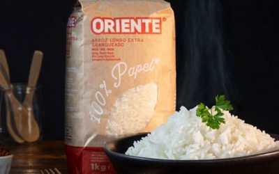 Embalagem de arroz 100% em papel chega a Portugal