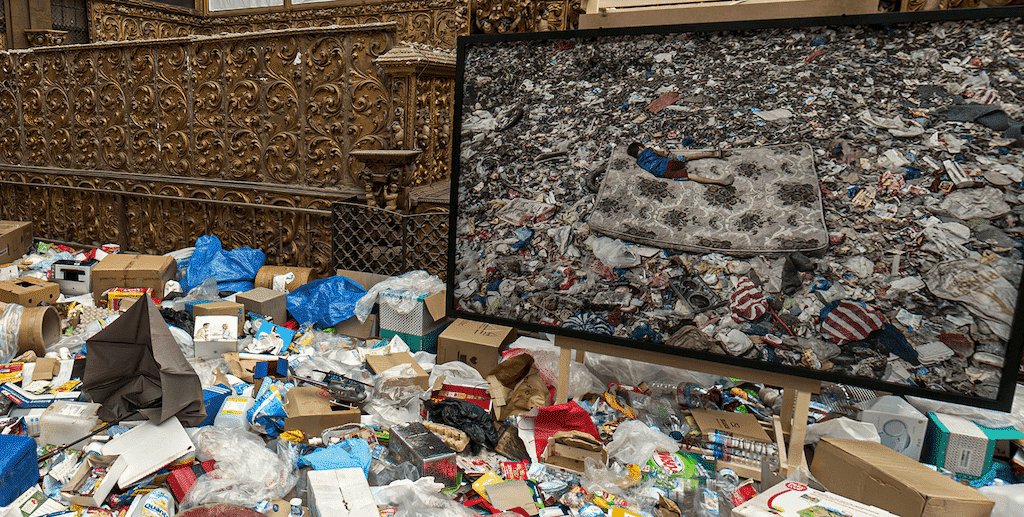 A incómoda tonelada de lixo de plástico de Mário Cruz